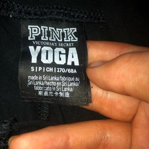 Pink Victoria’s Secret yoga leggings